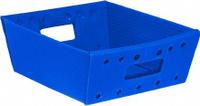 APPROVED VENDOR Tray: 0.4159 cu ft, Blue, Not Stacking Capable, 20 lb Load Capacity (MPN 5572 BLUE). Key specifications — Brand: APPROVED VENDOR; Material: Corrugated Plastic.