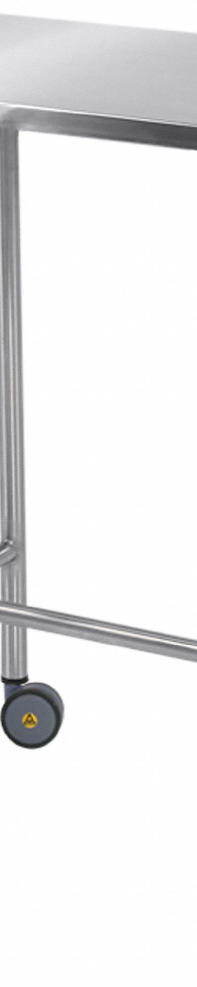 BLICKMAN Instrument Table: 18 in Overall Wd - Fixed-Height Stainless Steel Surfaced Lab Tables