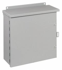 HOFFMAN Enclosure: Steel, 20 in x 20 in x 8 in, 3R, Solid Cover, Hinged, Galvanized (MPN A20R208HCR). Key specifications — Brand: HOFFMAN; Closure Method: Screws; Knockouts: Not Included.