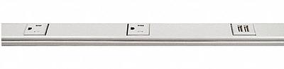 LEGRAND Prewired Raceway: 1 Circuits, 11 Outlets, (1) Type A USB, NEMA 5-15R, 6 ft Lg - Metallic Prewired Outlet Raceway Strips