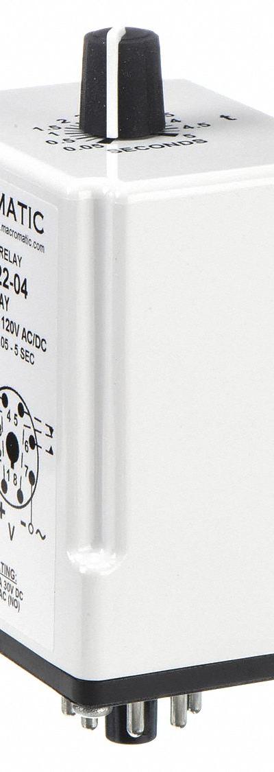 MACROMATIC Single Function Time Delay Relay: Socket Mounted - Socket-Mounted Relays
