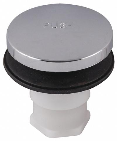 APPROVED VENDOR Drain Stopper: Plastic, Chrome-Plated - Bathtub Drain Stoppers