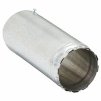 Gas Vent Pipe: 5 in Duct, 1 ft Lg, Steel, Category I, Outer Galvanized Steel w/ Inner Aluminum Liner (MPN 5E12A). Key specifications — Finish: Galvanized; Brand: AMERI-VENT; Product Type: Gas Vent Pipe; Material: Steel; Connection Type: Snap Lock; Vent Material: Outer Galvanized Steel w/ Inner Aluminum Liner.