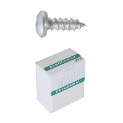 FLEXPIPE Square Screw: Square Screws, Steel, #8 Thread Size, Galvanized - Fasteners for Clamp-On Pipe Systems