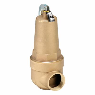 APOLLO Relief Valve: FNPT x FNPT, 2 in x 2 1/2 in, Bronze - ASME Section IV Hot Water Pressure Relief Valves