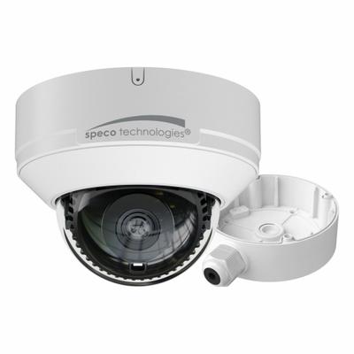 SPECO TECHNOLOGIES Camera: Dome, Fixed, 2.8 mm Max Focal Lg, 8MP, RJ45 - Varifocal Network IP Video Cameras