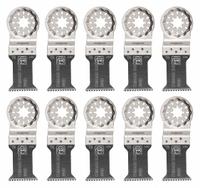 FEIN Oscillating Tool Blade: 1 3/8 in Blade Wd, 3 13/16 in Overall Lg, Precision Cutting, 10 PK (MPN 63502133290). Key specifications — attr1097473: Drywall; attr1097476: FEIN; attr1097456: Precision Cutting.