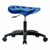 Tractor Stool: Polyurethane, Ht Range 16 in to 21 in, 17 in Seat Wd, 14 in Seat Dp, 0 Glides, Blue (MPN PTDHSL-RG-RC-BLU). Key specifications — Brand: APPROVED VENDOR; Foot Support: No; Base Material: Fiberglass; ESD-Safe: Not ESD Safe; Number of Casters: 5.