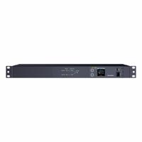CYBER POWER Power Distribution Unit: Single-Phase, 12 Outlets, (12) IEC-320 C13, Metered, 1 RU (MPN PDU24004). Key specifications — Plug Type: IEC-320 C14; Brand: CYBER POWER; Phase: Single-Phase; Receptacle Type: (12) IEC-320 C13; Mounting Location: Vertical Rack; Facing: Rear.