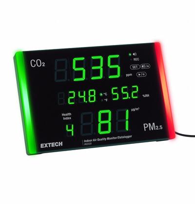 EXTECH Indoor Air Quality Analyzer: Built-In Mount, Gas Analyzers for Carbon Dioxide