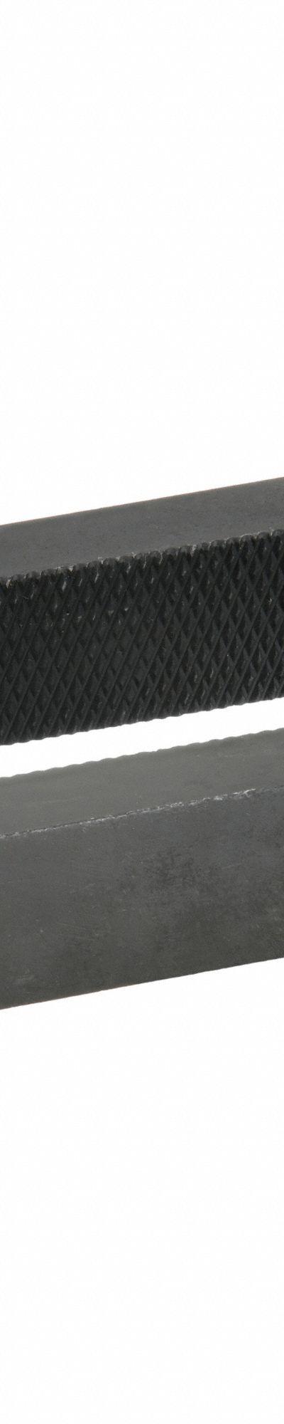 WESTWARD Serrated Jaw: Steel - Screw-In Vise Jaw Caps