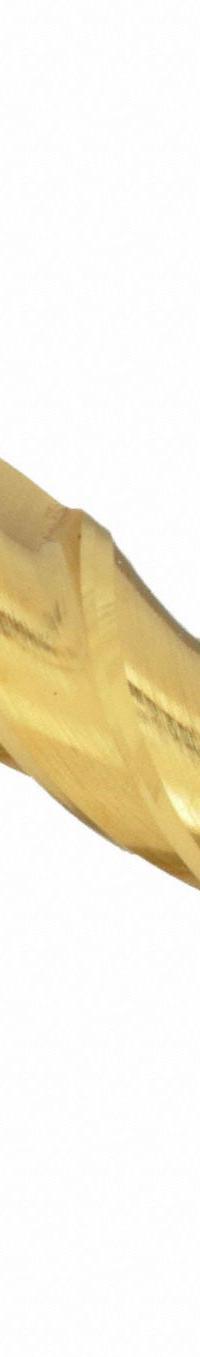 APPROVED VENDOR Ball End Mill: Carbide, TiN Coated, 4 Flute, 1" Mill Dia, 3" LOC, 6" OAL (MPN 229-001091)