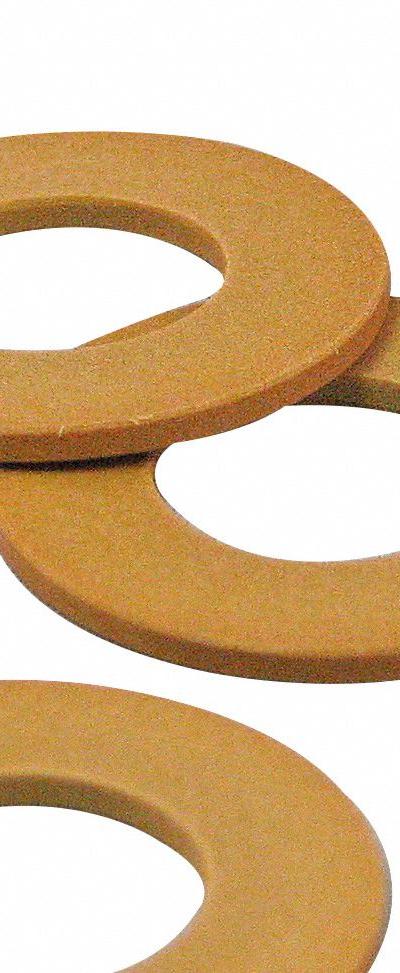 BUNTING BEARINGS Thrust Washer: 1 in Bore - Plastic Thrust Washers for Non-Hardened Surfaces