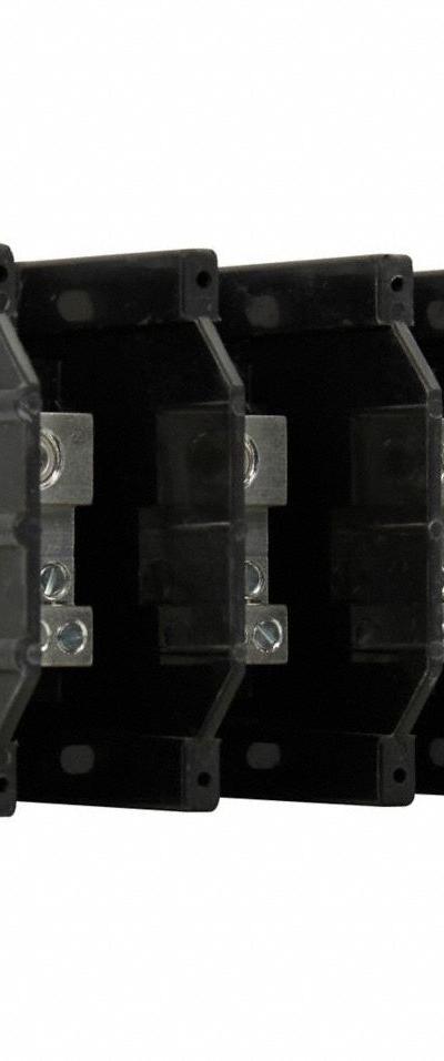 BUSSMANN Power Distribution Block: Open, Lug, Lug - Open Blocks with Lugs