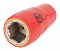 WIHA Insulated Socket: 1/4 in Drive Size, 14 mm Socket Size, 1 in Overall Lg, 6-Point, Std, Chrome (MPN 31335). Key specifications — attr1204321: Not Tether Capable; attr1204320: Chrome; attr1204316: WIHA.
