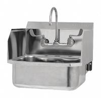SANI-LAV Sink: 1 Stations, 7 in Bowl Dp, 17 in Bowl Lg, 14 in Bowl Wd, Faucet Included, 18 ga (MPN 507FL-0.5). Key specifications — Includes Side Splash: Side Splash Included; Series: Stainless Steel Hand Wash Sink; Brand: SANI-LAV.