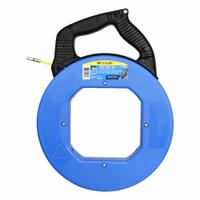 IDEAL Fish Tape: 100 ft Lg, Manual Wind Tape Retraction, 500 lb/in Tensile Strength, 12 in Case Dia (MPN 31-663). Key specifications — attr306613: 31-663; attr306630: Handle; attr306618: (2) AAA Batteries; attr306631: Rotating; attr306616: IDEAL; attr542118: Manual Wind; attr544274: 12 in.