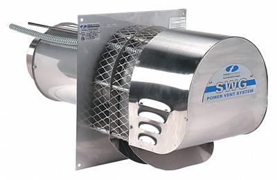 FIELD CONTROLS Power Venter: For Furnaces, For 3 in to 4 in Pipe, 0.002 cfm @ 0.0 in SP - Pipe-Mount Exhaust Draft Inducers