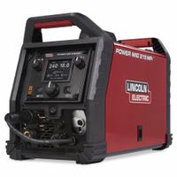 LINCOLN ELECTRIC Multiprocess Welder: Power MIG 215 MPi, DC, MIG/Stick Pack (MPN K4876-1). Key specifications — Maximum Amperage (Stick): 175 A; Maximum Amperage (TIG): 175 A; Input Voltage (Nominal) (Merch - Table Column, Filters): 120V.