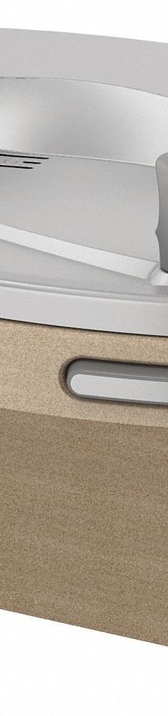 OASIS Drinking Fountain: On-Wall, 18 15/16 in Ht, Front Push Button/Side Push Button, 8 gph @ 50°F (MPN PG8AC). Key specifications — Housing Color: Tan; Brand: OASIS; Housing Material: Steel; Housing Finish: Powder Coated; Chilling Capacity: 8 gph @ 50°F.