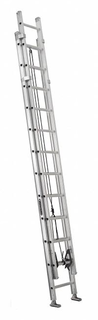 LOUISVILLE LADDER Extension Ladder: 24 ft Ladder Size, Aluminum, 375 lb Load Capacity, 52 lb Wt (MPN AE1224HD). Key specifications — Color: Silver; Brand: LOUISVILLE LADDER; Included Features: Mar-Resistant End Caps; Removable Fly: Fixed.