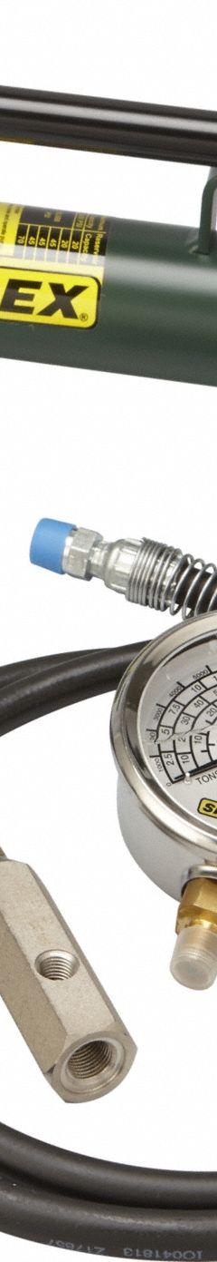 SIMPLEX Ram and Pump Set: 10 ton Cylinder Nominal Capacity, 1 1/2 in Cylinder Stroke, P42 (MPN ST101A). Key specifications — attr96781: HCA6; attr96779: Mfr. No. RLS101; attr96780: P42; attr98877: SIMPLEX.