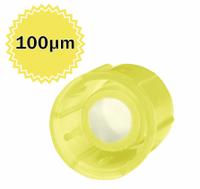 Caps for FlowTubes(TM): 14.4 mm Dia, Yellow, HDPE, Unlined, Narrow Mouth Size, 500 Closures Included (MPN T9009-100). Key specifications — Clarity: Translucent; Mouth Size: Narrow; Product Type: Cap; Septa Included: No; Vented: No; Brand: MTC BIO; Closure Color: Yellow; Closure Liner Material: Unlined.