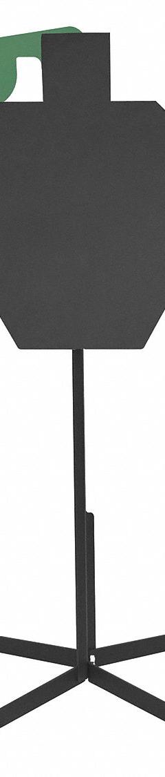 ACTION TARGET Shooting Range Targets: Steel, Freestanding Target, 3 ft Ht, 18 in Wd, Pop-Up (MPN AT-209-3-0). Key specifications — Color: Black; Target Style: Freestanding; Target Mechanism: Pop-Up; Target Grouping: Reactive; Material: Steel; Brand: ACTION TARGET.