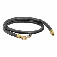 JB INDUSTRIES Hose Set: 5 ft Lg, 0° Angle, Black, Rubber/Kevlar®, Single Hose, Shut-Off Valve (MPN VL-100). Key specifications — Brand: JB INDUSTRIES; Includes Valve: Yes.
