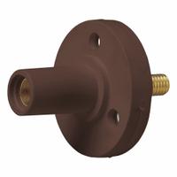 Single Pole Receptacle: Brown, Straight Taper Nose Mating, Threaded Stud Termination, 150 A (MPN 15R22-UH). Key specifications — Series: 15; Receptacle Gender: Female; Brand: LEVITON.