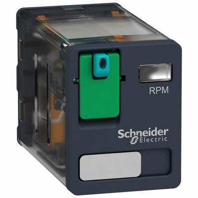 SCHNEIDER General Purpose Relay: Socket Mounted, 15 A Current Rating, 24V DC, DPDT - Socket-Mounted Relays