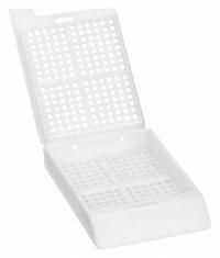 APPROVED VENDOR Embedding Cassette: White, Polyoxymethylene, 1.62 in Overall Lg, 1.11 in Overall Wd (MPN 21RK93). Key specifications — Color: White; Material: Polyoxymethylene; Brand: APPROVED VENDOR; Product Type: Embedding Cassette.