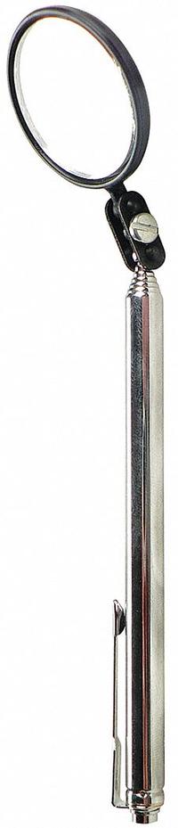 MAG-MATE Inspection Mirror: 1 1/2 in Dia Mirror Size, Mirr. Mat. Glass, Mirr. Shp. Round (MPN 306TR). Key specifications — attr1004918: MAG-MATE; attr1004923: Brass.
