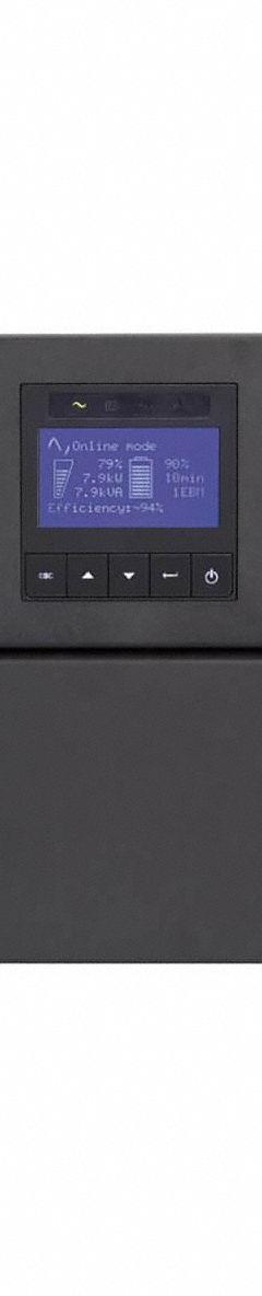 EATON UPS: Single Phase, 10 kVA Power Rating, 120 V_208 V Input, 208 V Output, 3 Outlets - UPS (MPN 9PX10KSP). Key specifications — attr1044766: Single; attr1044781: Online Double Conversion; attr232986: EATON.