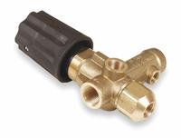MI-T-M Unloader Kit: 1/4 in Bypass Connection Size, Threaded, Brass, 3,625 psi Max. Op Pressure (MPN 8-0361). Key specifications — Bypass Connection Type: Threaded; Brand: MI-T-M; Application: High Pressure Water Regulator Repair Kit.