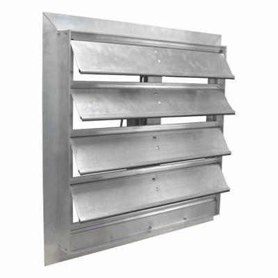 CANARM Motorized Damper: For 20 in Nominal Duct Dia, Single Panel, 20 in H, 20 in W - Motorized Wall-Mount Backdraft Dampers