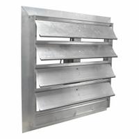 Motorized Damper: For 20 in Nominal Duct Dia, Single Panel, 20 in H, 20 in W, Single Flange, Rubber (MPN SX3220X20). Key specifications — Airflow Direction: Horizontal; Blade Type: Flat Blade; Brand: CANARM; Mounting Position: Horizontal; Nameplate Voltage: 110/230V AC.