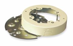 LEGRAND Fixture Box: 500/700, Steel, Ivory, 1 Gangs (MPN V5738). Key specifications — Brand: LEGRAND; Material: Steel; Item [MERCH]: Round Ceiling Fixture Box; Series: 500, 700; Features: Scuffcoat Finish; Color: Ivory; Item - Broad: Device Boxes.