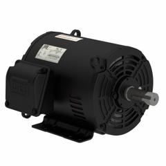 WEG General Purpose Motor: Rigid Base Mount, Open Drip Proof, 5 hp, 1,770 RPM, 182-4T Frame Size (MPN 00518OT3E184T-SG). Key specifications — Brand: WEG; Nameplate Voltage @ 60 Hz: 190V AC; Full Load Current @ 60 Hz: 6.3 A; Nameplate RPM @ 60 Hz: 1,770 RPM; Motor Enclosure: ODP.