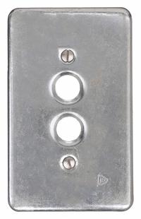 APPLETON ELECTRIC Weatherproof Cover: Steel, FD/FS, 1 Gangs, 4 9/16 in Overall Ht, No Enclosure (MPN FSK-1PB). Key specifications — Brand: APPLETON ELECTRIC; Color: Gray; Compatible with Product Type: Momentary Contacts; Compatible with Series: FS; Mounting Orientation: Vertical.