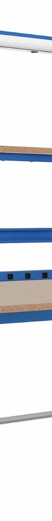 BENCHPRO Workbenches: Adj Ht, Particleboard, 60 in x 30 in, 6,600 lb Overall Load Capacity, Blue (MPN KPBC-5). Key specifications — Brand: BENCHPRO; Height Adjustability: Adjustable Height.