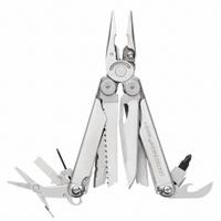 LEATHERMAN Multi Tool Plier: Multi-Tool Plier, 18 Tools, 18 Functions, 4 in Closed Lg, Silver, Wave+ (MPN 832532). Key specifications — attr15951: LEATHERMAN; attr15966: Tool Only; attr10312: Silver; attr15960: Regular Pliers; attr15963: Stainless Steel; attr15971: Multi-Tool Plier; attr15972: Needle Nose Pliers; attr15977: Fold Open.