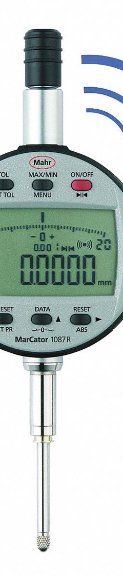 MAHR Digital Indicator: 0 in to 1 in /0.001 mm to 25 mm, Inch/Metric, 0.002 mm Accuracy, IP42 (MPN 4337665). Key specifications — attr1184065: MAHR; attr1184072: 0.002 mm; attr1184084: 58 mm.