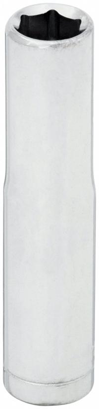 WESTWARD Socket: SAE, 1/4 in Drive Size, 9/32 in Socket Size, 6-Point, Deep, Chrome, 2 in Overall Lg (MPN 53YR23). Key specifications — attr1204417: WESTWARD; attr1204392: Chrome.