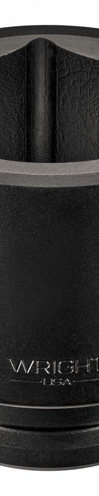 WRIGHT TOOL Impack Socket: 3 1/2 in Drive Size, SAE, 5 in Socket Size, 6-Point, Std, Black Oxide (MPN 86840). Key specifications — attr1215501: WRIGHT TOOL; attr1215515: Black Oxide; attr1215518: 5 in.