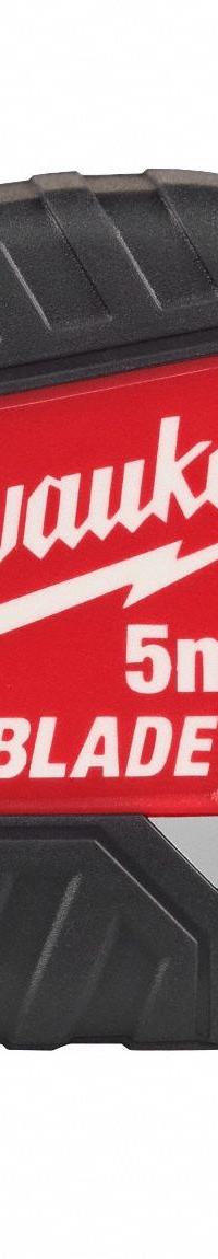 MILWAUKEE Wide Blade Magnetic Tape Measure: Magnetic Single Hook Tip, 16 ft / 5 m, Red (MPN 48-22-1217M). Key specifications — attr935324: MILWAUKEE; attr942259: Red; attr935326: Tether Ready; attr935328: 1/16 in; attr935329: Inches; attr935337: Metric/SAE; attr936607: Manual Lock; attr985315: 5 m or less.
