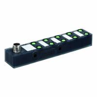 MURRELEKTRONIK M8 distribution block: EXACT8, 10 Ports, 3 Pole M8 Female (MPN 8000-80060-0000000). Key specifications — IP Rating: IP67; Features: Plastic Housing.