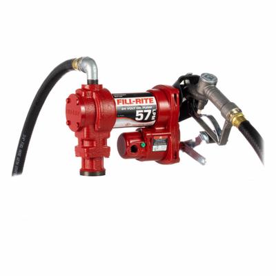 FILL-RITE Electric Drum Pump: 24 V DC, 1/4 hp HP, 15 gpm Max. Flow Rate - Bung-Mount DC-Powered Fuel Transfer Pumps