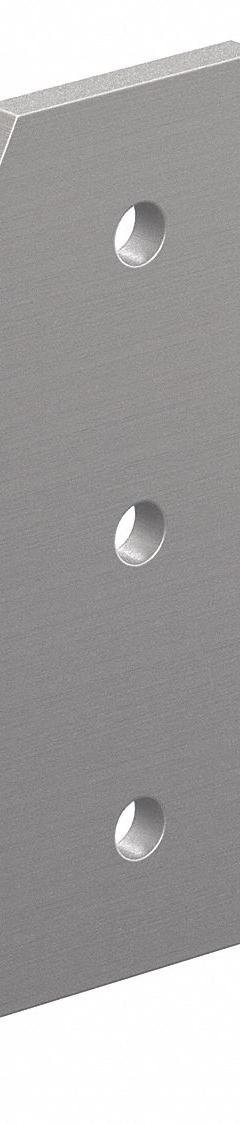Tee Flat Plate: T Flat Plate, 40 Series, 6 mm x 120 mm x 120 mm, For 8 9/64 mm Slot Wd, 5 Holes (MPN 40-4340). Key specifications — Material: Aluminum; Brand: 80/20; Finish: Anodized.