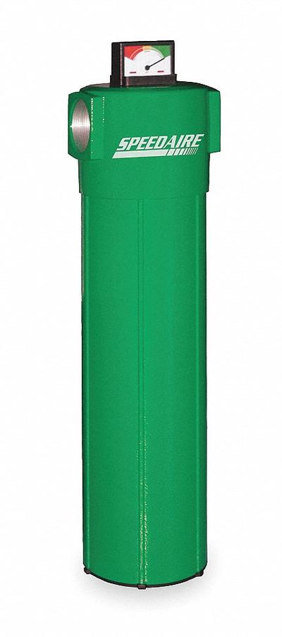 SPEEDAIRE Compressed Air Filter: 5 micron, 1 in NPT, 147 cfm, 290 psi Max Op Pressure - Particulate Filters for Dirt & Water Removal
